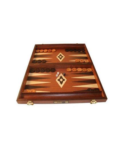 Mahoniehouten Backgammon Set - 48 x 60 x 4 cm
