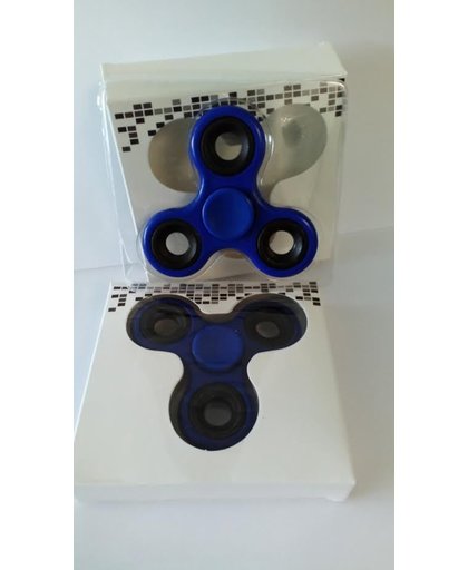Fidget spinner | hand draaier | hand spinner Spinner blauw met zwart