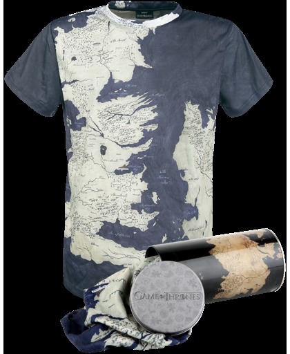 Game of Thrones Westeros Map - Deluxe Edition T-shirt meerkleurig