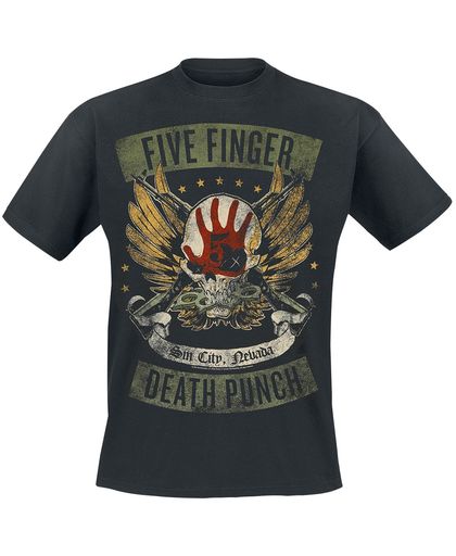 Five Finger Death Punch Locked & Loaded T-shirt zwart