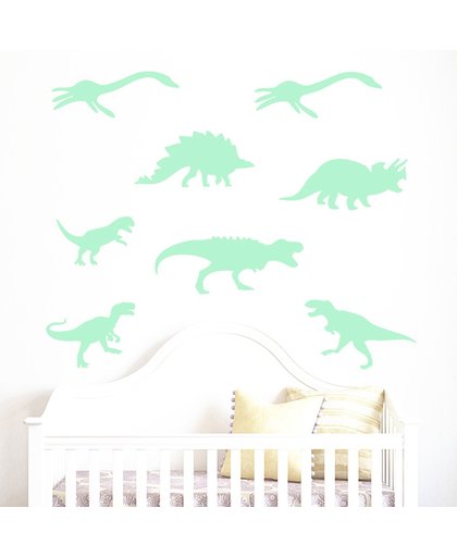 Dinosaurus Glow in The Dark Stickers 9 stuks | Dino stickers | Stickers Dino Verwijderbaar | Stickers voor kinderen | Stickers voor de kinderkamer