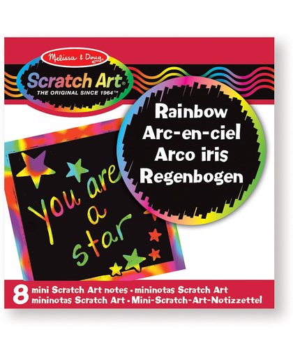 Melissa & Doug - Rainbow Mini Scratch Art Notes (in Display)