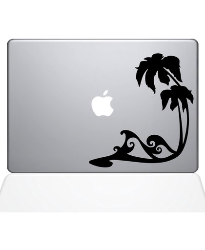 Palmbomen op strand MacBook 15" skin sticker