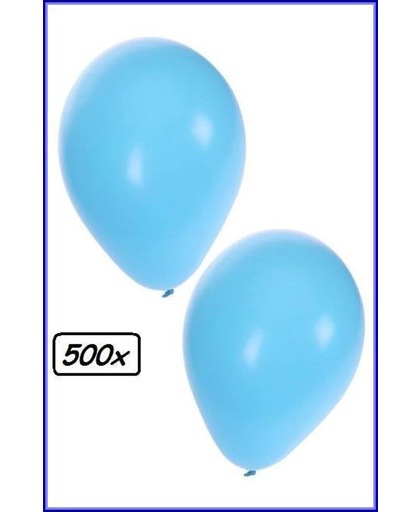 Ballonnen helium 500x lichtblauw