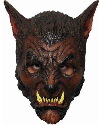 Halloween Masker Wolf Deluxe volledig