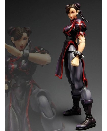 FANS super Street Fighter IV Play Arts Kai Action Figure Chun-Li limited color black version 23 cm