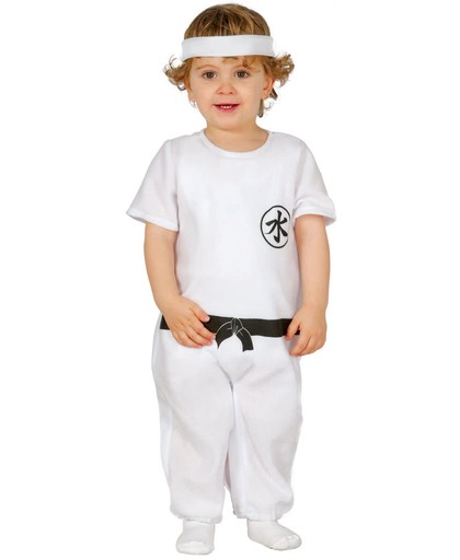 Witte ninja meester kostuum voor baby's - Verkleedkleding