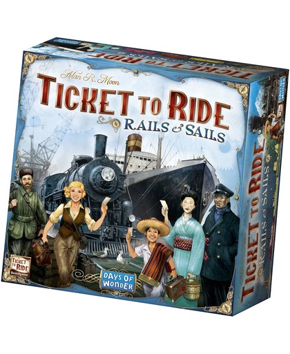 Ticket to Ride Rails & Sails Engelstalig - Bordspel