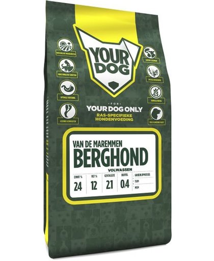 Yourdog berghond van de maremmen hondenvoer volwassen 3 kg