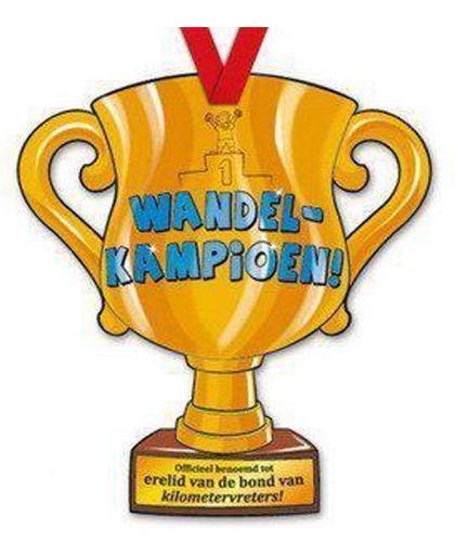 Trofee met lint - Trophy - Wandelkampioen - vierdaagse