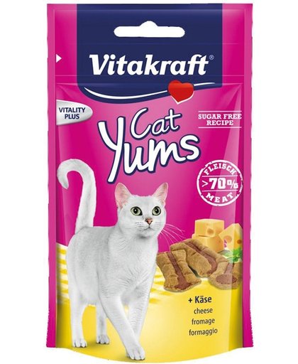 Vitakraft Cat Yums Kaas - Kat - Snack - 4 x 40 gr