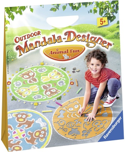 Ravensburger Outdoor Mandala-Designer® Animal Fun - Stoepkrijt