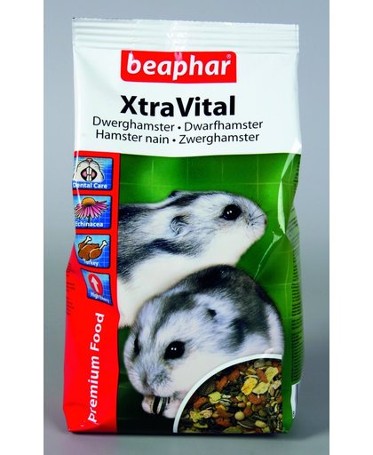 Beaphar Xtra Vital Dwerghamster - 2 St à 500 gr - Hamstervoer