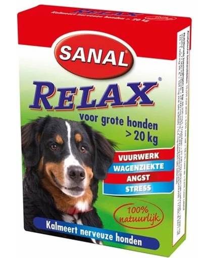Sanal Relax Tablet - Antistressmiddel Grote Honden - 15ST