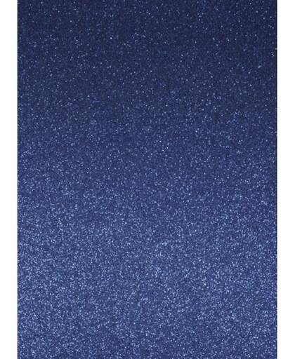 Glitterend blauw hobby karton A4