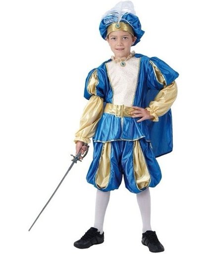 Blauw prinsen kostuum / verkleedpak voor jongens 130-140 (10-12 jaar)