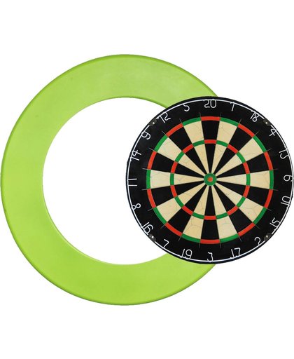 Combideal – Dragon plain Bristle - dartbord - plus - dartbord surround ring Mighty Green - Dragon darts