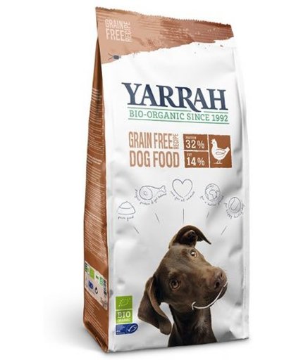 Yarrah organic dog food graan vrij - 1 st à 10 KG