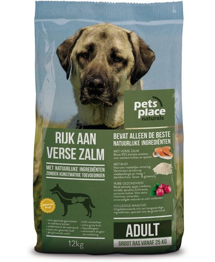 Pets Place Naturals Adult Large Breed Zalm 12 kg