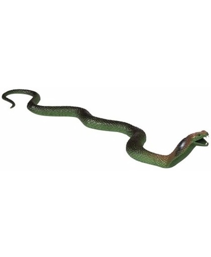 Groene rubberen cobra van 80cm
