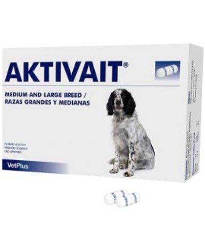 Vetplus Aktivait 60 capsules (middel-) grote hond