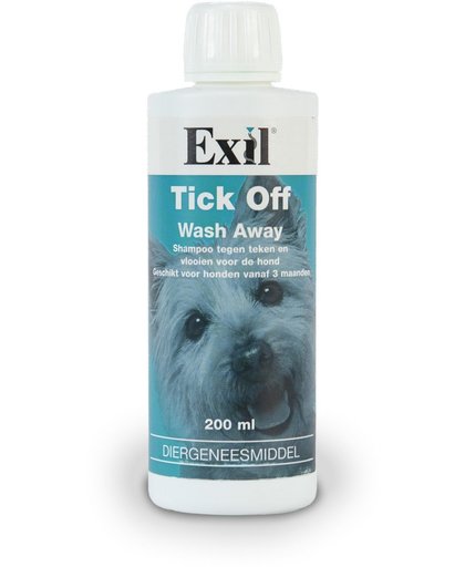 Tick Off Wash Away Shampoo - Hond - Tegen vlooien & teken - 200 ml