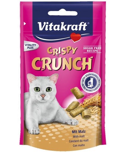 Vitakraft Crispy Crunch Mout - Kat - Snack - Tegen haarballen - 3 x 60 gr