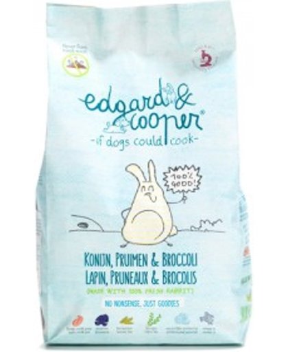 Edgard & Cooper Konijn  Pruimen  Broccoli - 700 gr.