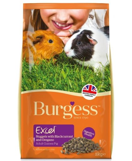 Burgess excel guinea pig blackcurrant & oregano caviavoer 2 kg