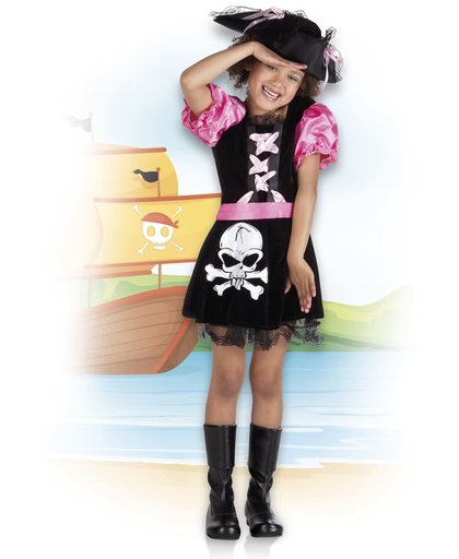 Kinderkostuum Pirate Tessa (7-9 jaar)