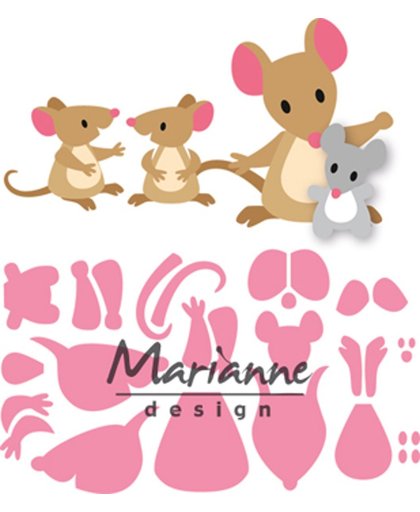 Marianne Design Collectables Eline's Muizenfamilie