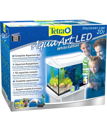Tetra Aqua-Art 20 LED Shrimp Aquarium - 33 x 39.5 x 28 cm - 20L - Wit