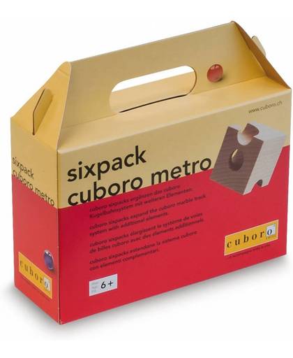 Cuboro Houten knikkerbaan Sixpack Metro