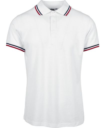 Urban Classics Twin Tipped Polo Shirt T-shirt wit-navy-rood