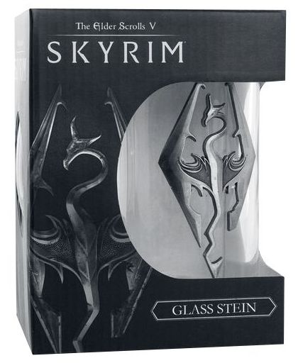The Elder Scrolls V - Skyrim - Dragon Symbol Bierpul transparant