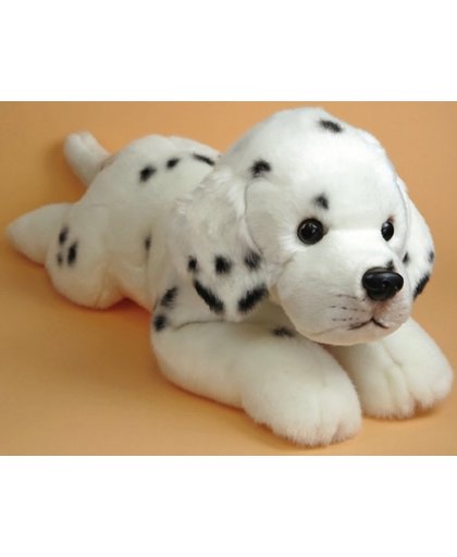 **Hond dalmatier 44 cm liggend plu-0045