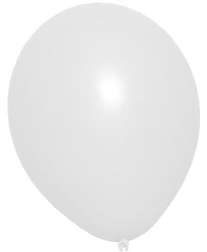 25 stuks Witte latex ballon 30 cm hoge kwaliteit