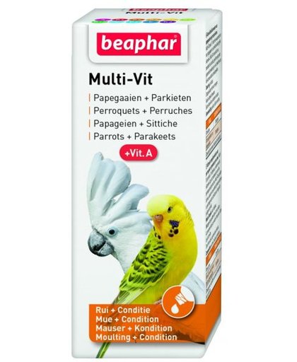 Beaphar Multi-Vitamine Papegaai - 50 ml - Vogelvoer