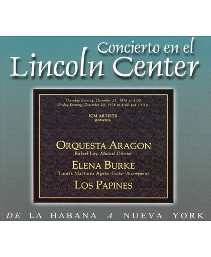 Orquesta Aragon Elena Burke Los Papines CONCIERTO EN EL LINCO