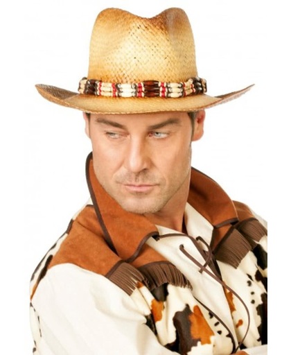 Luxe cowboy hoed met kralen