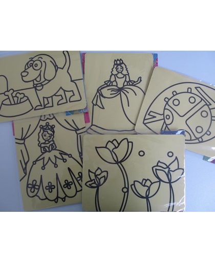 Zandtekening pakket (kleine tekeningen) voor meisjes