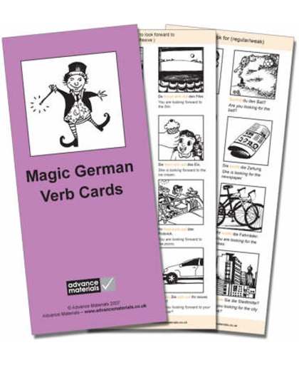 Magic German Verb Cards Flashcards