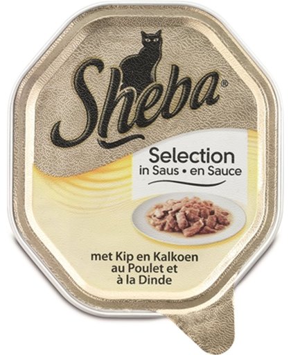 Sheba - Kattenvoer - Mini Filets -Kip en Kalkoen - Adult - 22 x 85 gram