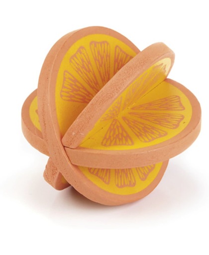 Beeztees Speeltje Sinaasappel - Knaagdier - Hout - 6 cm