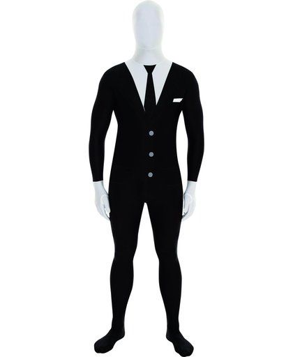 Slender Man Morphsuits™ kostuum voor volwassenen - Verkleedkleding - 180 cm