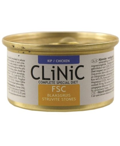 Clinic FSC Blaasgruis - Kip - Kattenvoer - 12 x 85 g