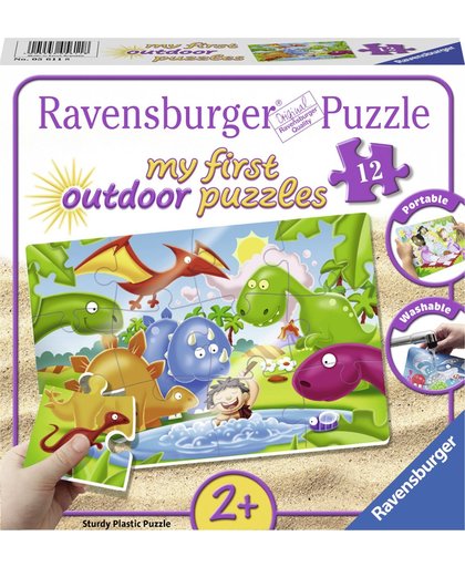 Ravensburger Dino vrienden plastic puzzle - 12 stukjes - kinderpuzzel