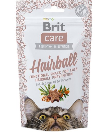 Brit Care Cat Snack Hairball 50gr 4 stuks
