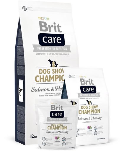 Brit Care Dog Show Champion Salmon & Herring 3 kg hypo allergeen