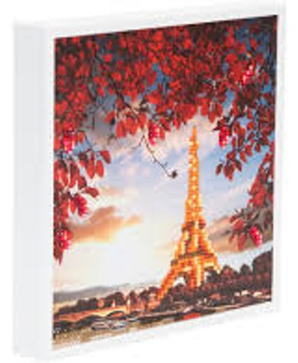 Diamond Painting Crystal Art Kit ® Paris 20x20 cm incl. vrijstaand frame, Partial Painting
